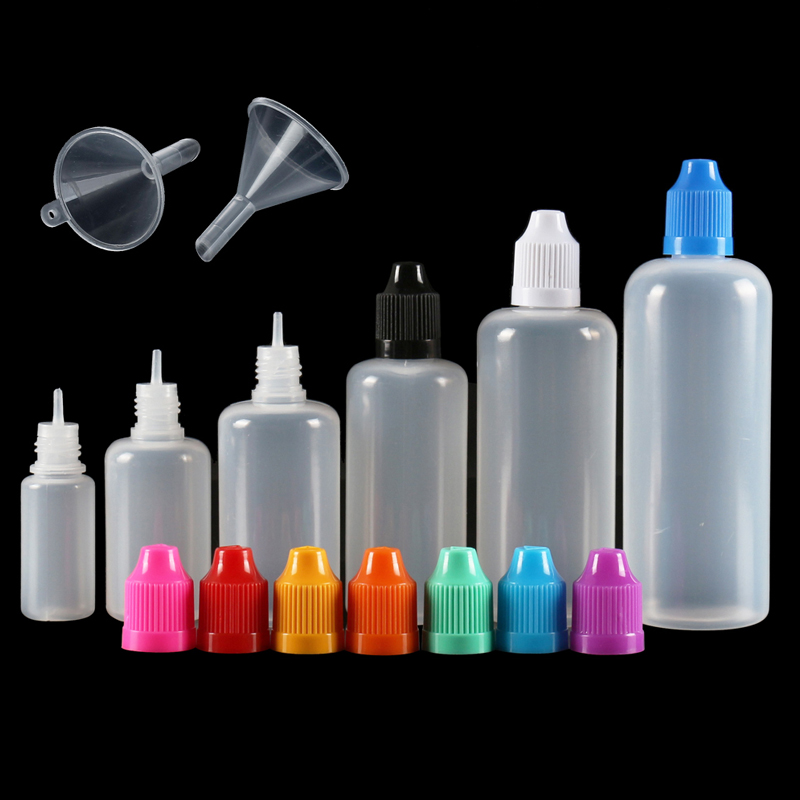 Fountain Pen Bottled Ink - 5 個 3 ミリリットル-120 ミリリットルLDPE 空のプラスチック絞り可能なスポイトボトル長く薄い先端詰め替え容器目液体水ペイントインク