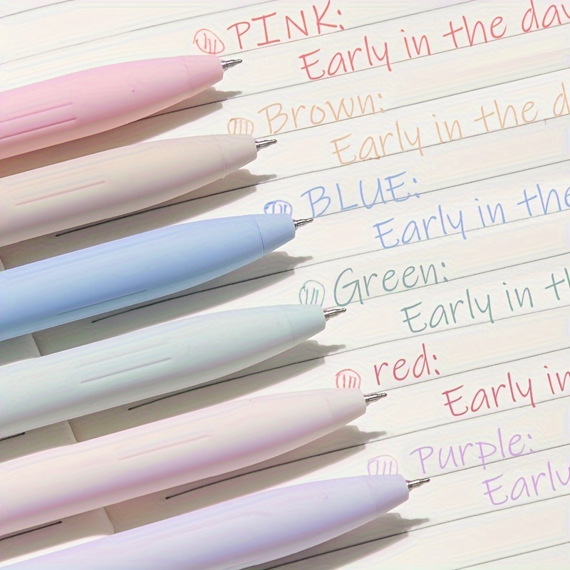 ノート作成用カラージェルペン6本セット、パステルカラージェル - Correction Pen Fine のレビューと価格