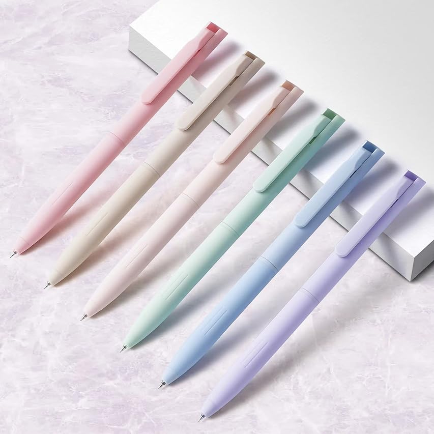 ノート作成用カラージェルペン6本セット、パステルカラージェル - Correction Pen Fine のレビューと価格