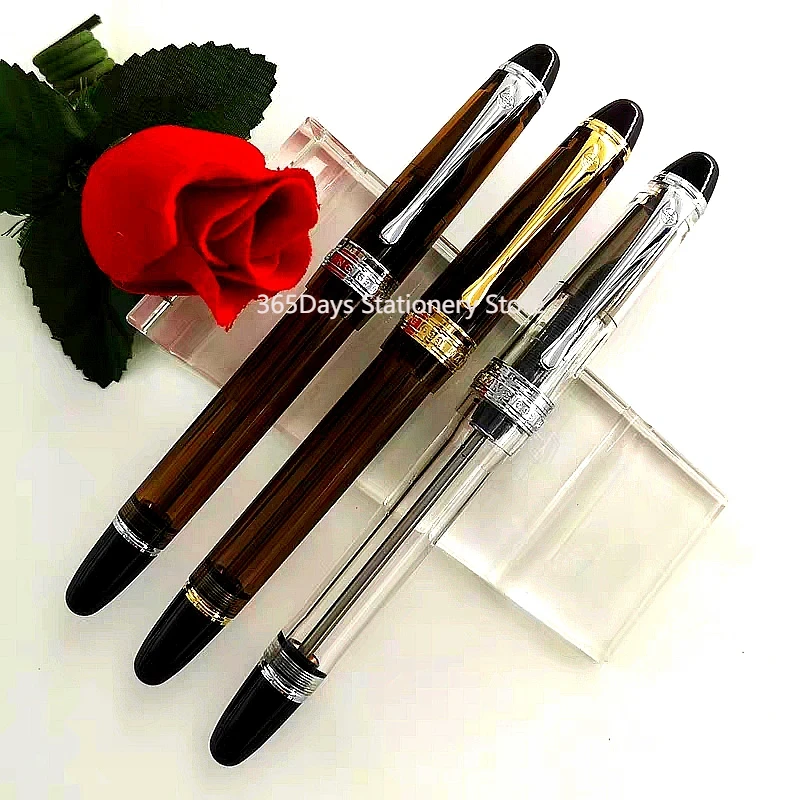 高級 Wingsung 699 真空充填万年筆アクリル透明バ - Fountain Pen Bottled Ink のレビューと価格