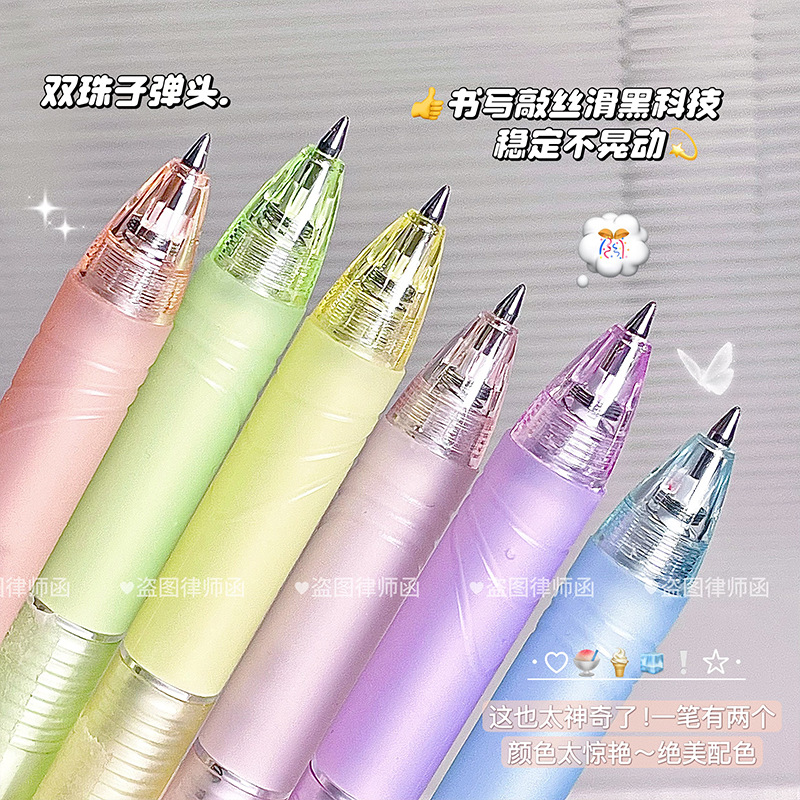 6色変色ゲルペンセット、熱変色消せるインク、繰り出し式0.5 - Correction Pen Fine のレビューと価格