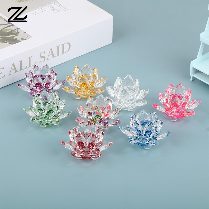 クォーツクリスタルの蓮の花,60mm,文鎮,風水装飾品,家, - Paper Weight Crystal のレビューと価格
