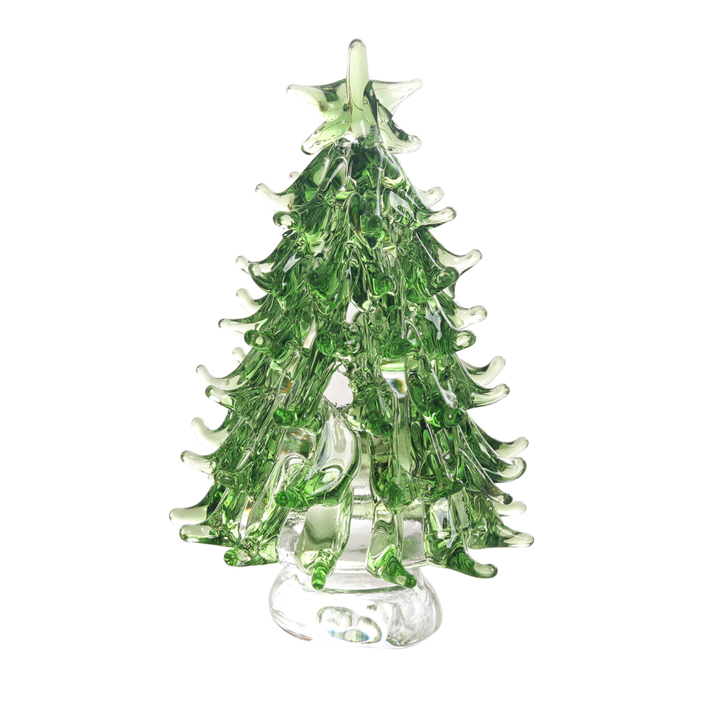 ミニチュアガラスの文鎮クリスマスツリー,クリスタルの置物,収 - Paper Weight Crystal のレビューと価格